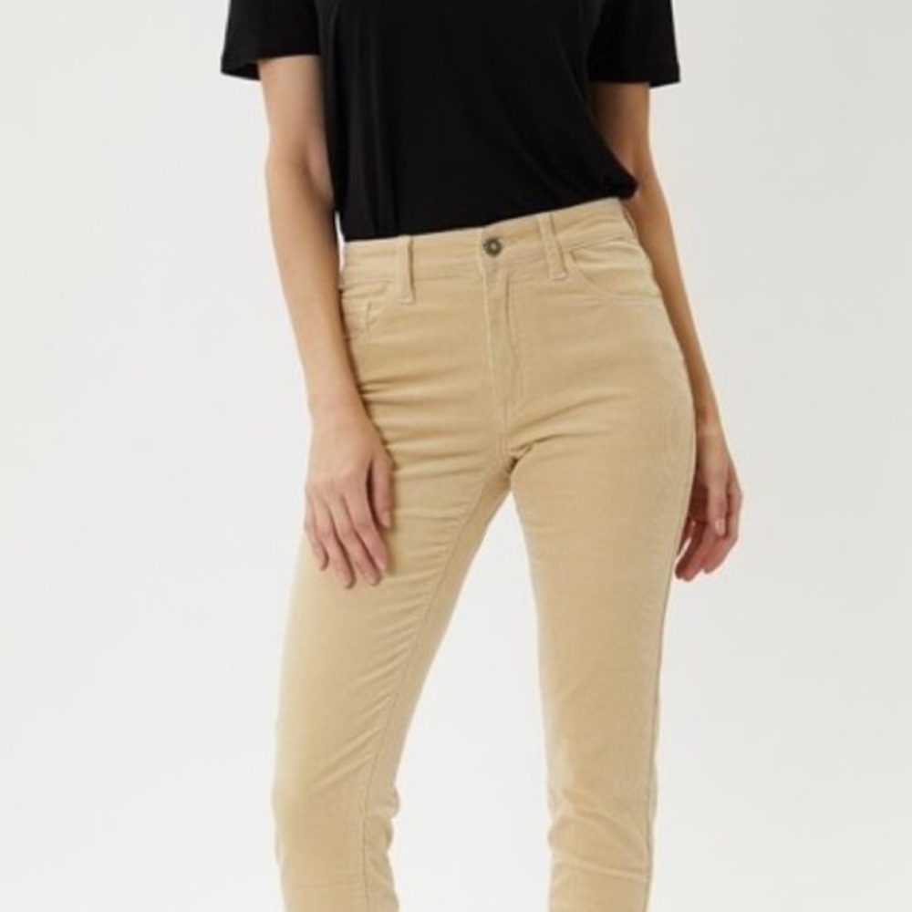High Rise Corduroy Ankle Skinny